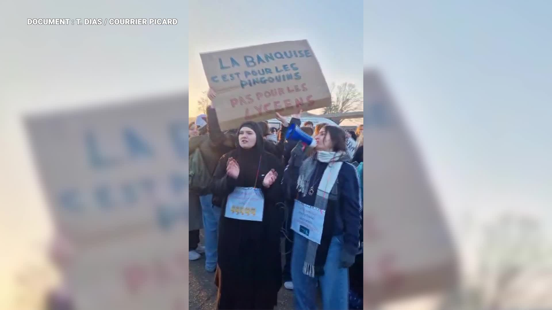 Amiens 300 lycéens mobilisés pour un peu de chauffage 13 01 2025