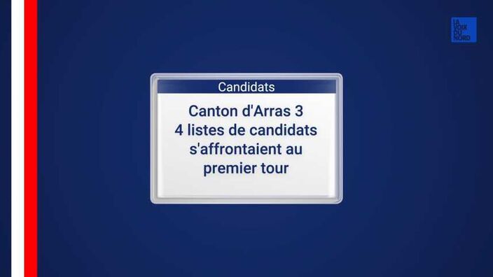 Le deuxième tour dans le canton d'Arras 3