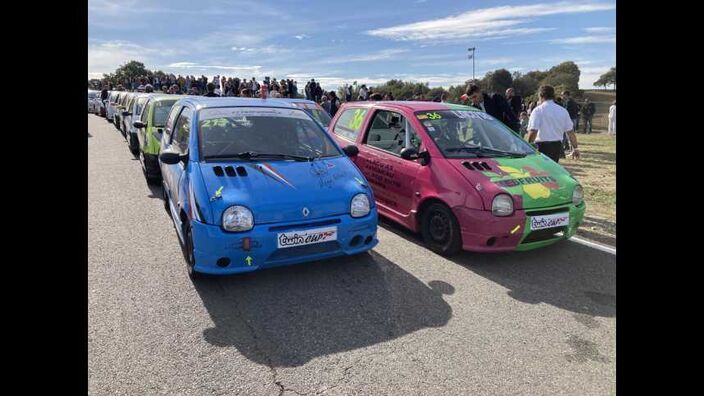 Des Twingo transformées en voitures de course