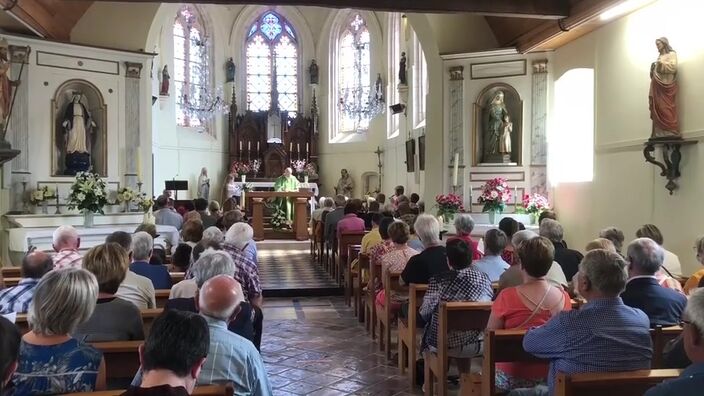 Journy : Monseigneur Boulanger, évêque, enfant du village, célèbre la messe