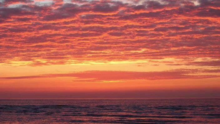 Un coucher de soleil à couper le souffle dans le Boulonnais