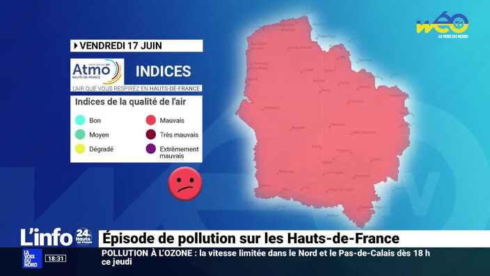 Pollution atmosphérique : la région en alerte rouge