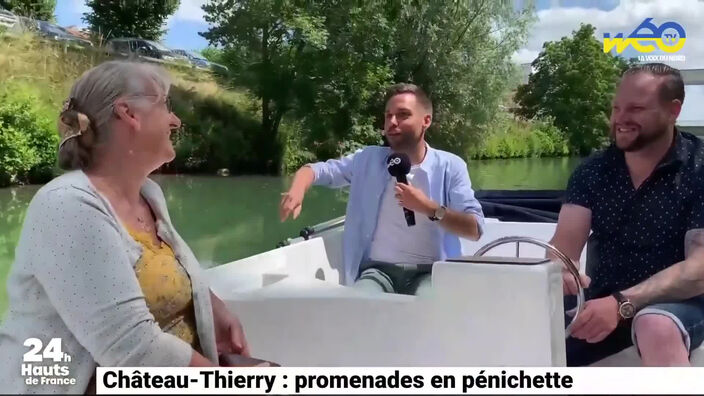 Château-Thierry : promenade en pénichette