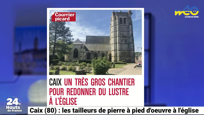 Caix : les tailleurs de pierre restaurent l’église