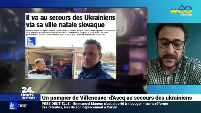 L'info des territoires : un pompier de Villeneuve d'Ascq au secours des Ukrainiens