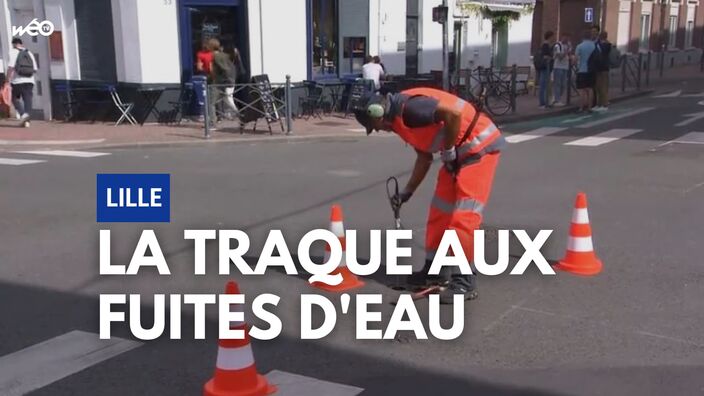 La traque des fuites d'eau dans les rues de la métropole lilloise !