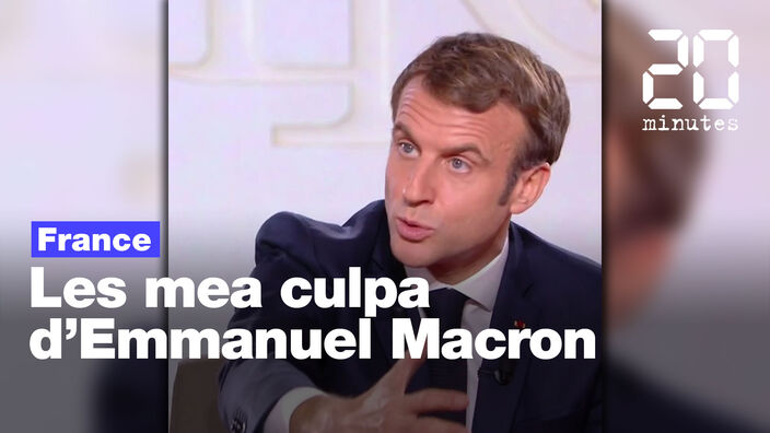 Emmanuel Macron: Les trois mea culpa du président sur TF1