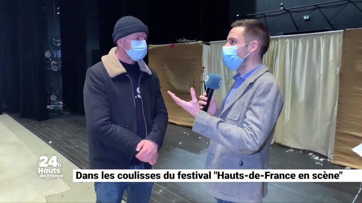 Noham dans les coulisses du festival « Hauts-de-France en scène »