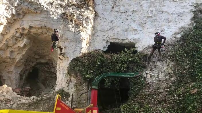 La falaise de Montdidier s’effrite