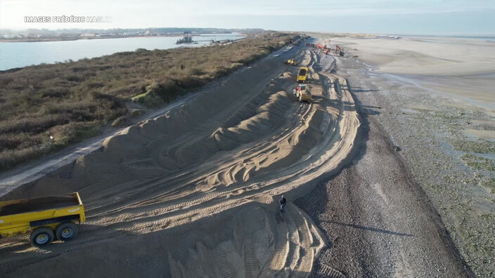 Le Hourdel : La route blanche face à l'érosion