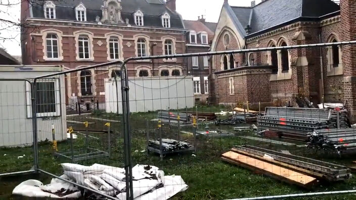 Vidéo : les impressionnants travaux de l'église de Wambrechies