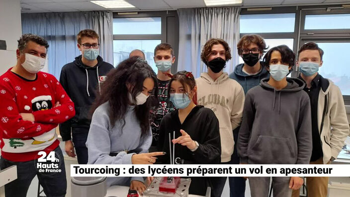 Tourcoing : des lycéens préparent un vol en apesanteur