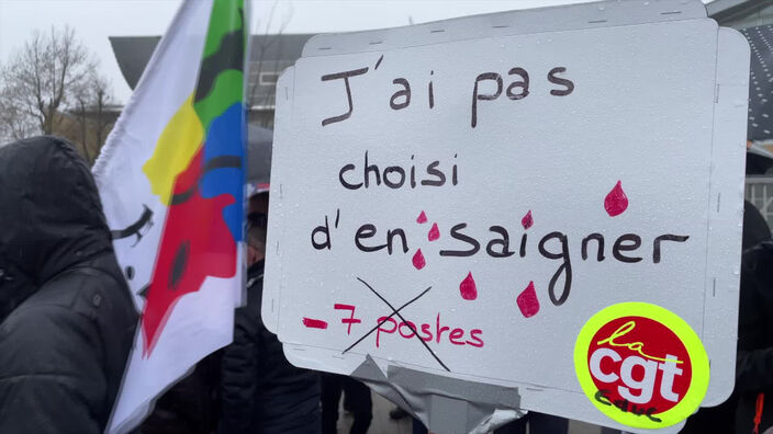 Grève au lycée Léonard de Vinci à Calais