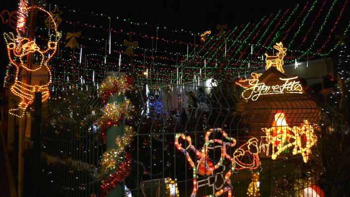 Moreuil : À 19 ans, Clément Régnier illumine chaque année sa maison pour Noël