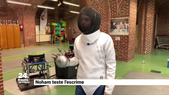 Noham teste l’escrime