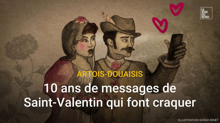 Dix ans de messages d'amour pour la Saint-Valentin dans La Voix du Nord