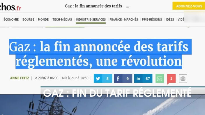 Gaz : la fin du tarif réglementé