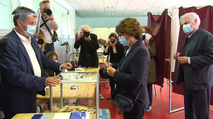  Vote de Martine Aubry à Lille . 