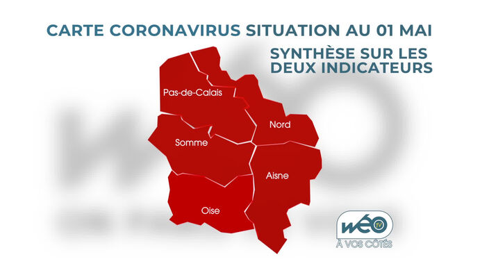 Coronavirus : La carte de la situation sanitaire pour les Hauts-de-France