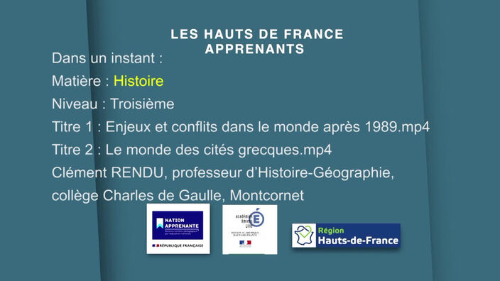 Troisième | Histoire | Enjeux et conflits dans le monde après 1989 - Le monde des cités grecques