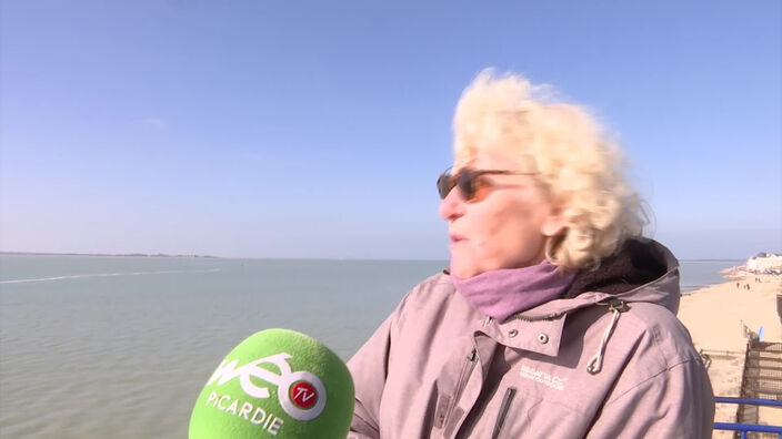 Ciel bleu et soleil, beau temps sur toute la France comme ici au Crotoy en Baie-de-Somme