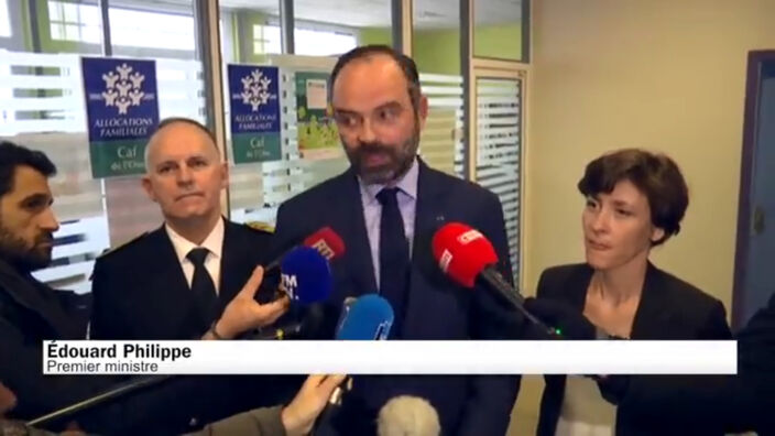 Visite du premier ministre Edouard Philippe à Beauvais à propos de l'augmentation de la prime d’activité