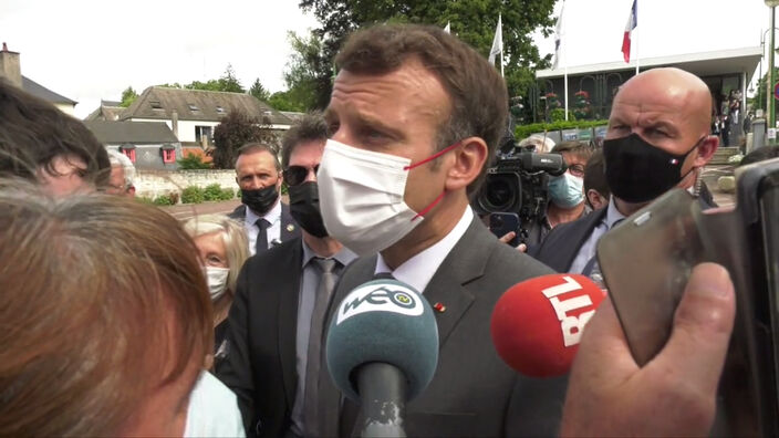 Emmanuel Macron en visite à Poix-de-Picardie