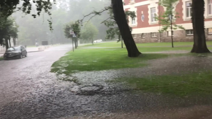 Le Touquet inondé après un fort orage