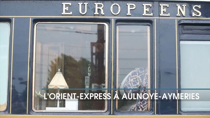 Un train inspiré du célèbre Orient express de passage à Aulnoye-Aymeries !