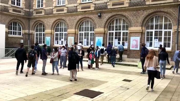 Résultats du bac à Amiens, le 6 juillet 2021.