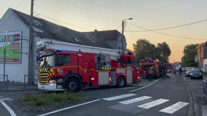 Les pompiers interviennent sur un feu de compteur à Maubeuge