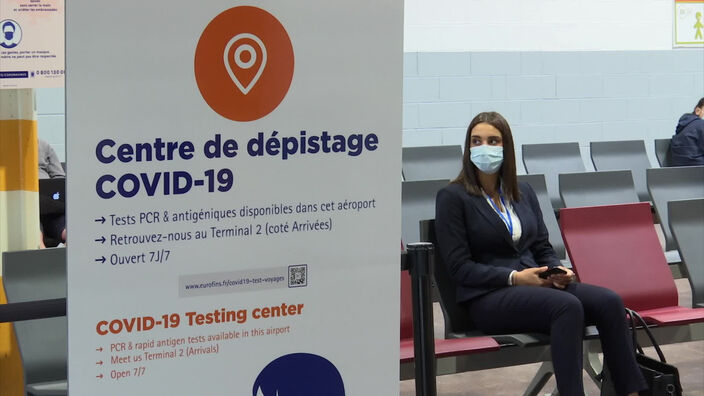 Un centre de dépistage à l'aéroport de Paris-Beauvais