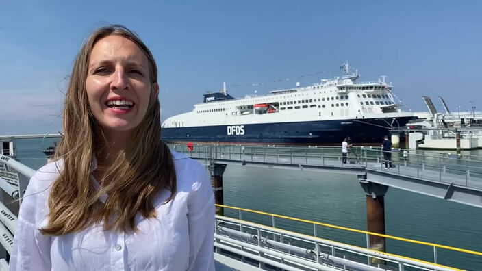 Inauguration à Calais du plus grand ferry à opérer en Manche : le Côte d'Opale