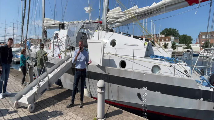 Un voilier cargo à Dunkerque