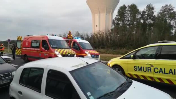 Calais : trois policiers blessés dans une collision