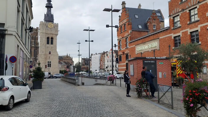 Béthune : un incendie de climatiseur mobilise d'importants moyens dans le centre-ville