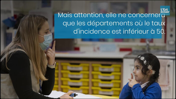 Fini le masque à l'école dans les départements où le taux d'incidence est inférieur à 50 