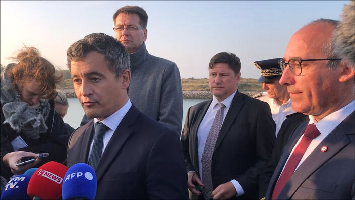 A Loon-Plage, Gérald Darmanin tacle les Britanniques sur la question migratoire