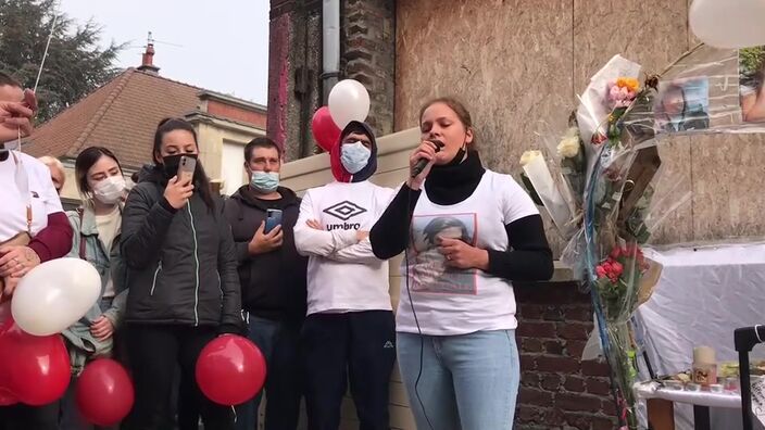 Marche blanche et hommage à Jennifer à Denain