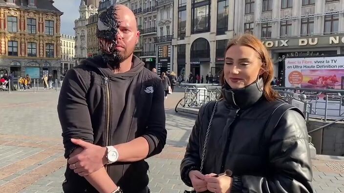 L’influenceur BodyFit Chris et la maquilleuse Hono Make Up font le buzz sur la grand place de Lille