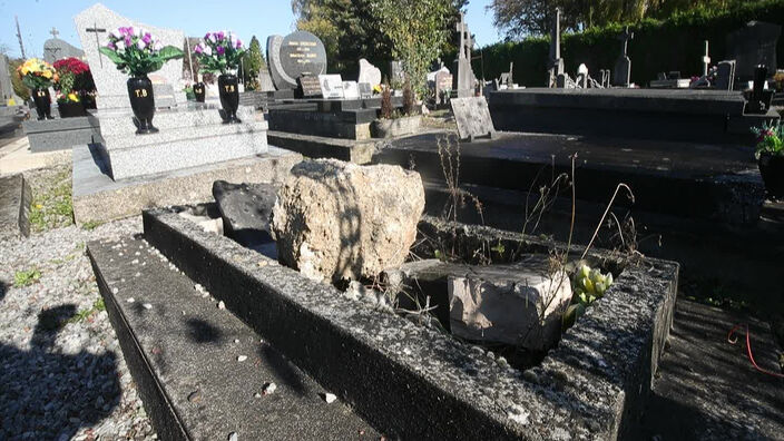 Maubeuge: des tombes dégradées au cimetière du centre