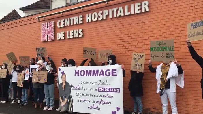 Une mobilisation après la mort de Farida, à l’hôpital de Lens