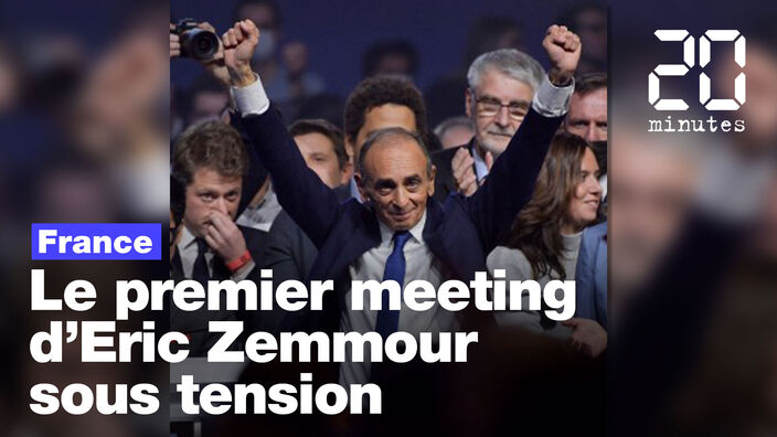 Présidentielle 2022: Le premier meeting d'Eric Zemmour sous tension