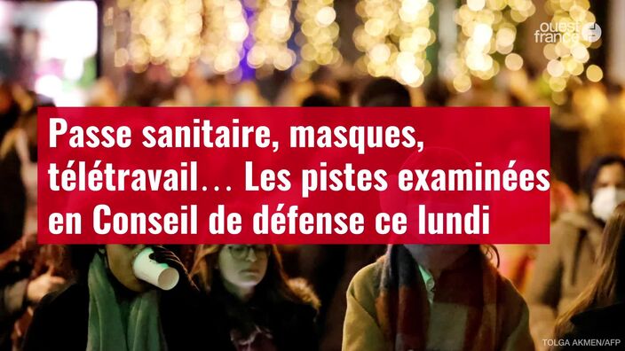 Passe sanitaire, masques, télétravail… Les pistes examinées en Conseil de défense