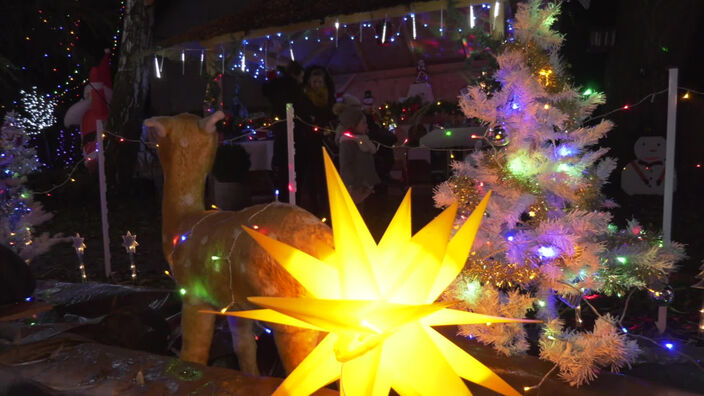 Fête de Noël : Un jardin haut en couleurs à Conty