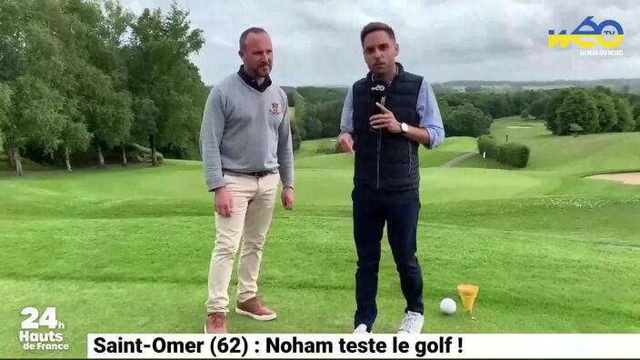 Noham teste le golf à Saint-Omer !