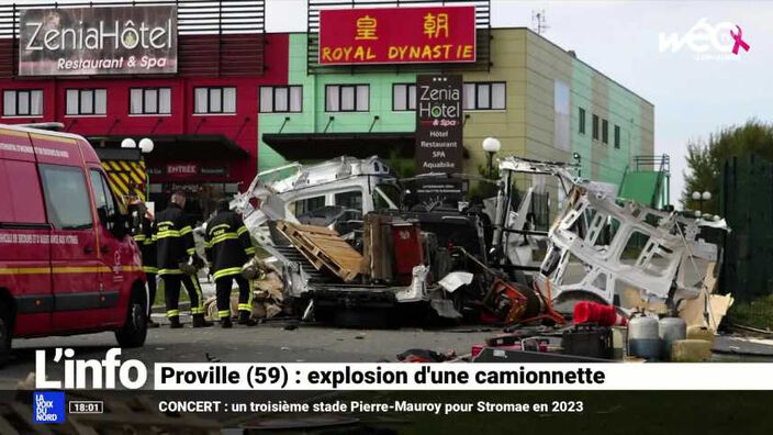 Proville : une camionnette explose, les dégâts sont impressionnants