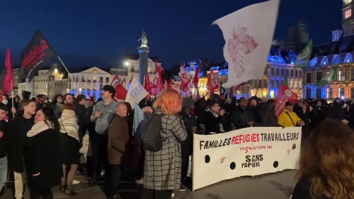 Manifestation antifa à Lille