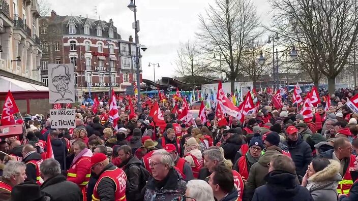 Réforme des retraites : départ de la manifestation d’Arras du 7 mars