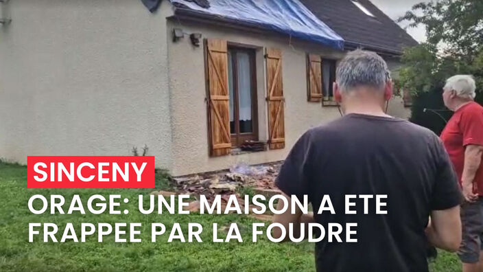 À Sinceny, une maison a été frappée par la foudre